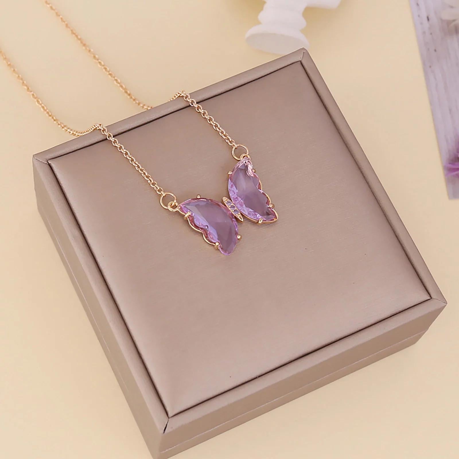 Butterfly Crystal Pendant