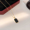 Rectangle Black Pendant